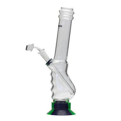 Waterfall Large Gripper Highbrid Series Glass Bong - Green/Blue Waterfall