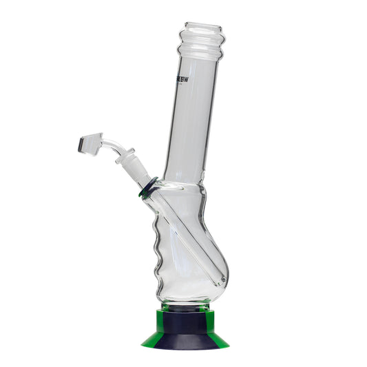 Waterfall Large Gripper Highbrid Series Glass Bong - Green/Blue Waterfall