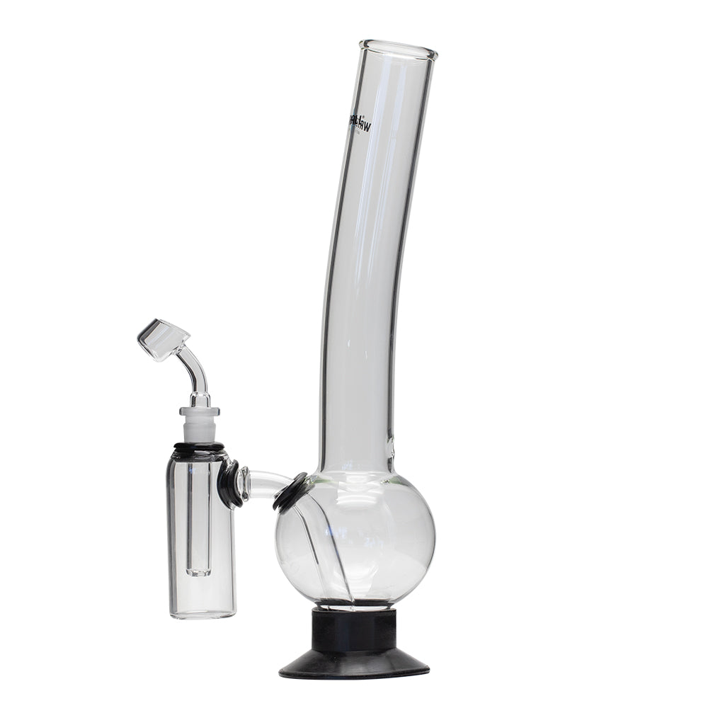 Waterfall Terminator Highbrid Series With Ash Catcher Glass Bong - Black Waterfall