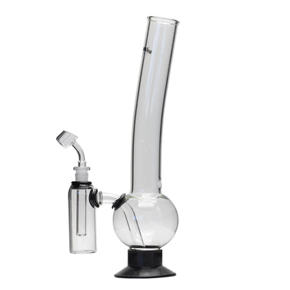 Waterfall Terminator Highbrid Series With Ash Catcher Glass Bong - Black Waterfall