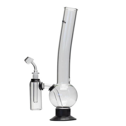Waterfall Terminator Highbrid Series With Ash Catcher Glass Bong - Black Waterfall