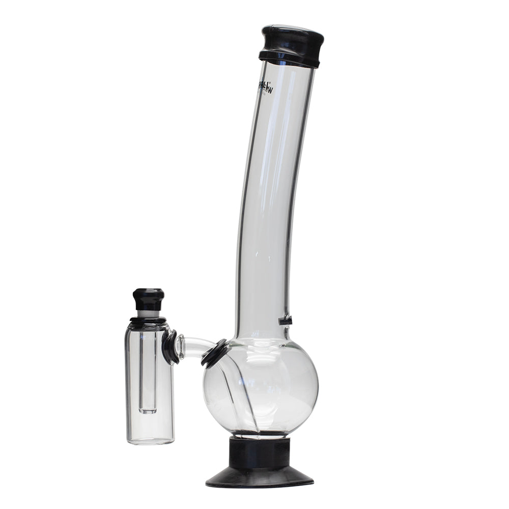 Waterfall Terminator Highbrid Series With Ash Catcher Glass Bong - Black Waterfall
