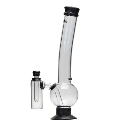 Waterfall Terminator Highbrid Series With Ash Catcher Glass Bong - Black Waterfall