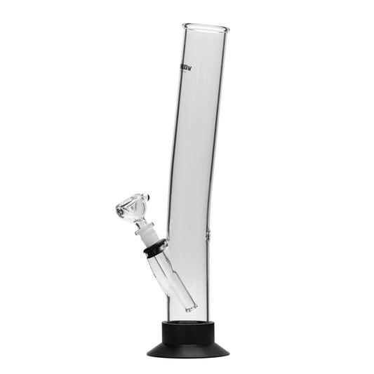 Waterfall Big Lips Highbrid Series Glass Bong - Black Waterfall