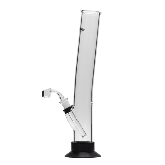 Waterfall Big Lips Highbrid Series Glass Bong - Black Waterfall
