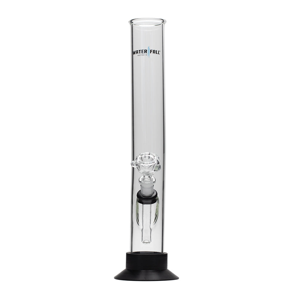 Waterfall Big Lips Highbrid Series Glass Bong - Black Waterfall