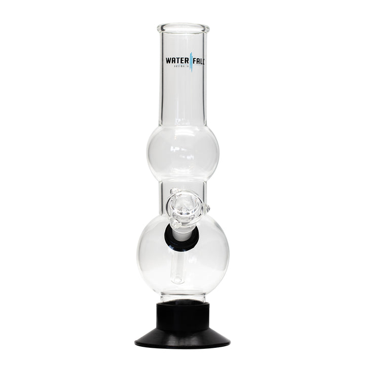 Waterfall Beano Highbrid Series Glass Bong - Black Waterfall