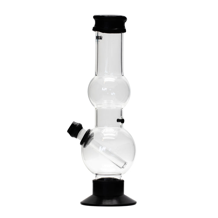 Waterfall Beano Highbrid Series Glass Bong - Black Waterfall