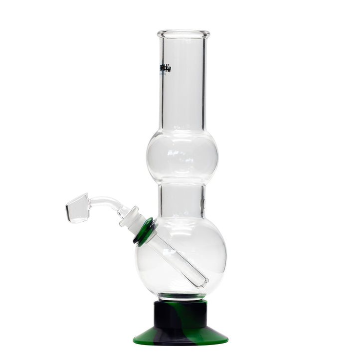 Waterfall Beano Highbrid Series Glass Bong - Green/Blue Waterfall