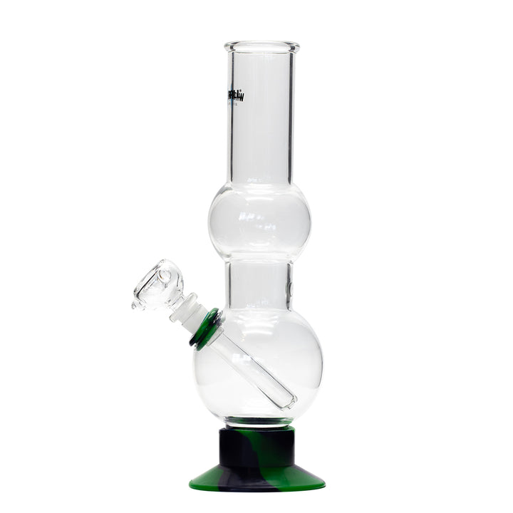 Waterfall Beano Highbrid Series Glass Bong - Green/Blue Waterfall