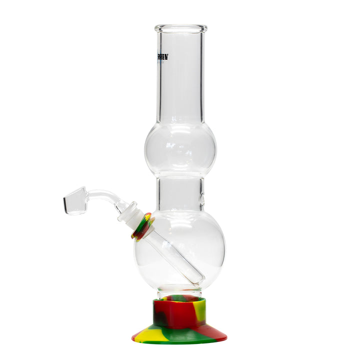 Waterfall Beano Highbrid Series Glass Bong - Rasta Waterfall