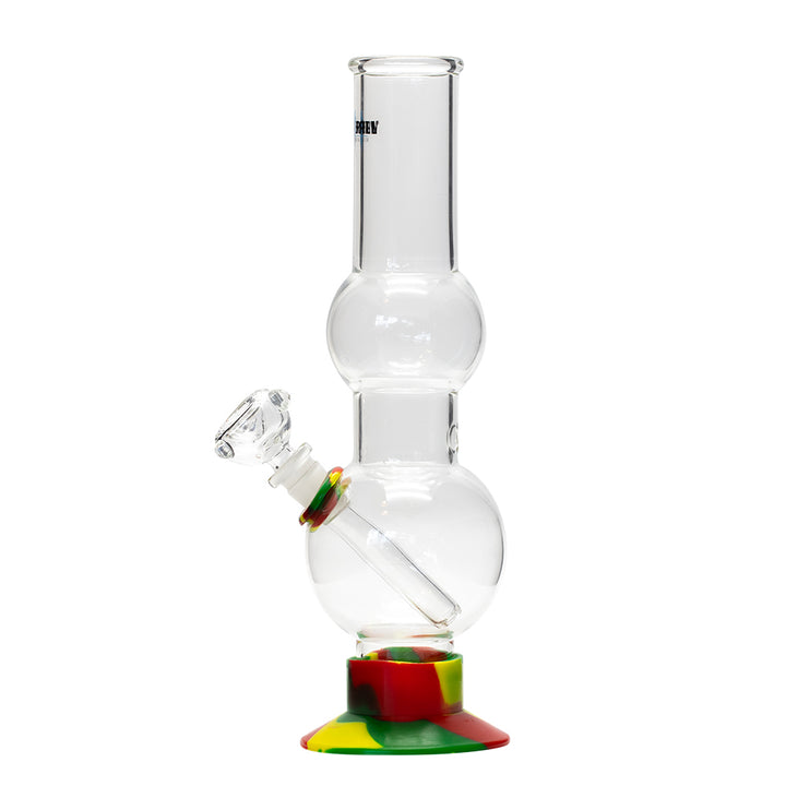 Waterfall Beano Highbrid Series Glass Bong - Rasta Waterfall