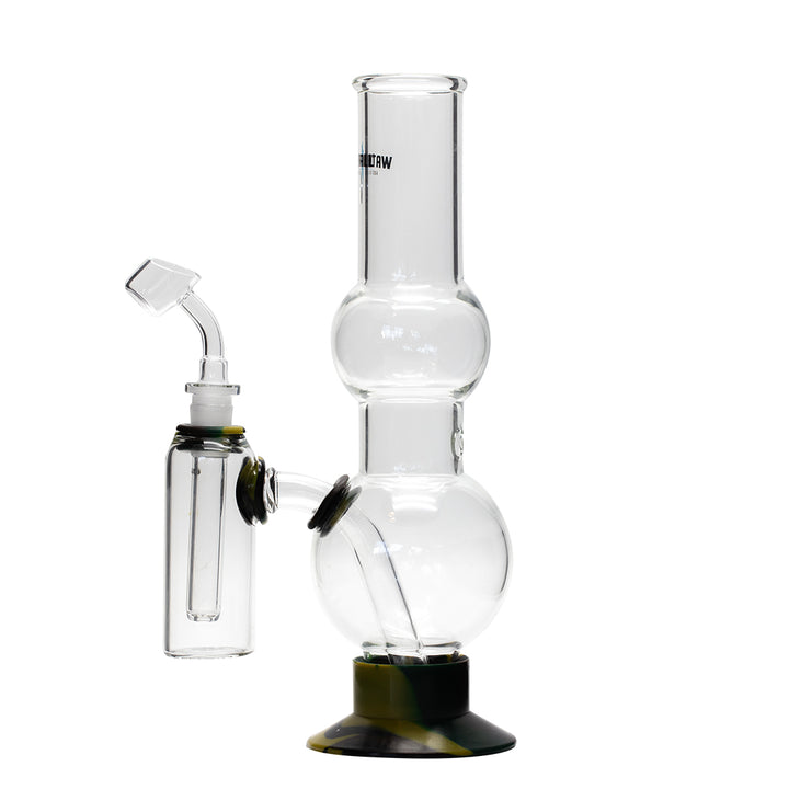 Waterfall Beano Highbrid Series Glass Bong with Ash Catcher - Camo Waterfall