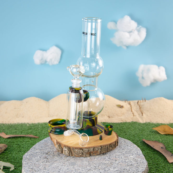 Beano Deluxe Glass Bong - Chamber Edition Waterfall