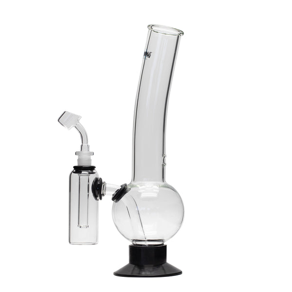 Waterfall Eliminator Highbrid Series Glass Bong With Ash Catcher - Black Waterfall