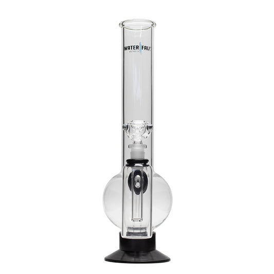Waterfall Eliminator Highbrid Series Glass Bong With Ash Catcher - Black Waterfall