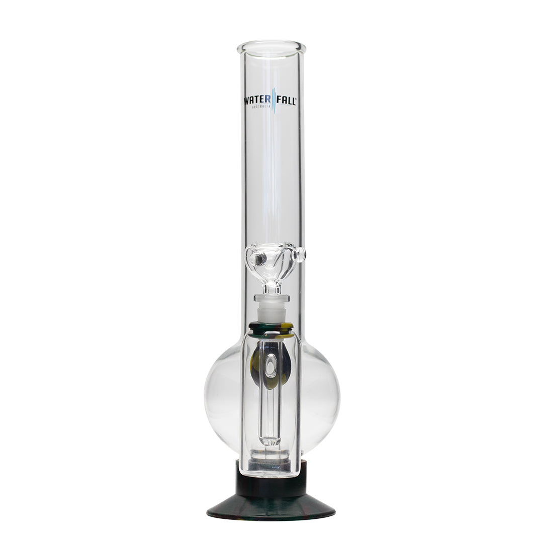 Waterfall Eliminator Highbrid Series Glass Bong With Ash Catcher - Camo Waterfall