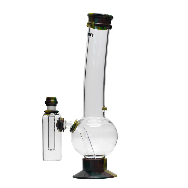 Waterfall Eliminator Highbrid Series Glass Bong With Ash Catcher - Camo Waterfall