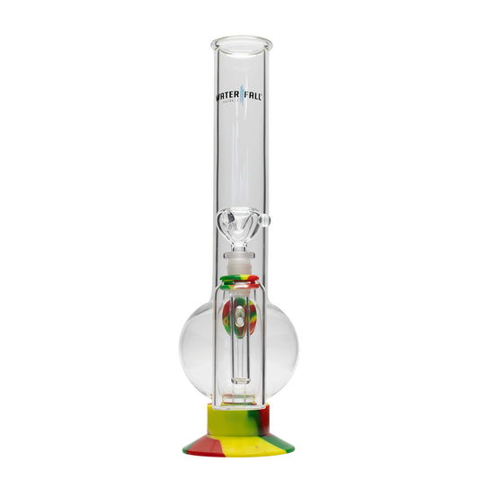 Waterfall Eliminator Highbrid Series Glass Bong With Ash Catcher - Rasta Waterfall