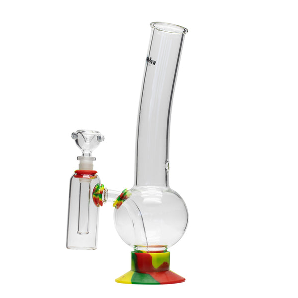 Waterfall Eliminator Highbrid Series Glass Bong With Ash Catcher - Rasta Waterfall