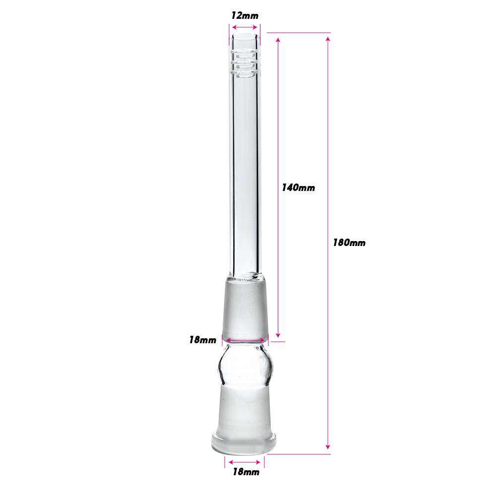 Glass Slider Stem - 10cm (18mm Fit) The Bong Shop