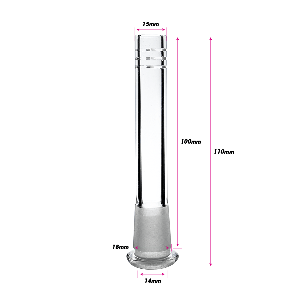 Glass Slider Stem - 18mm to 14mm The Bong Shop