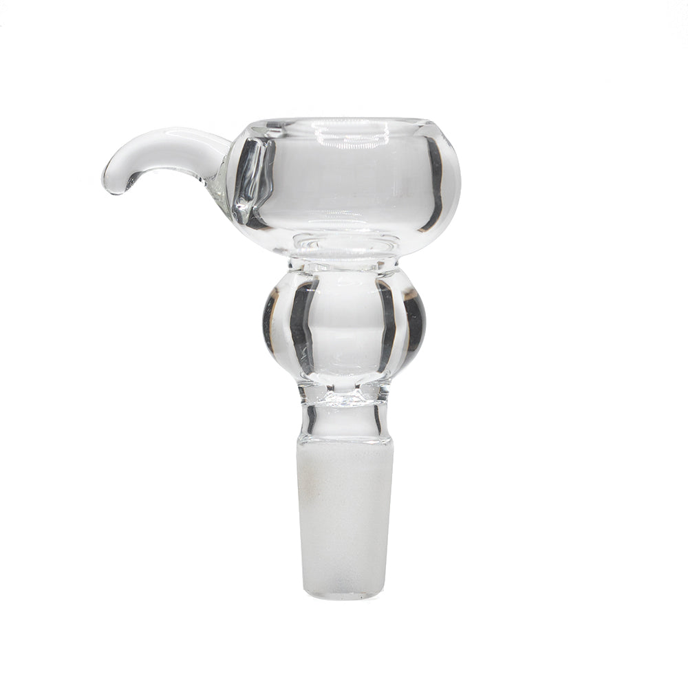 GLASS CONE CLEAR 14MM CURVE HANDLE RIDGE