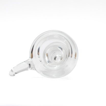 GLASS CONE CLEAR 14MM CURVE HANDLE RIDGE