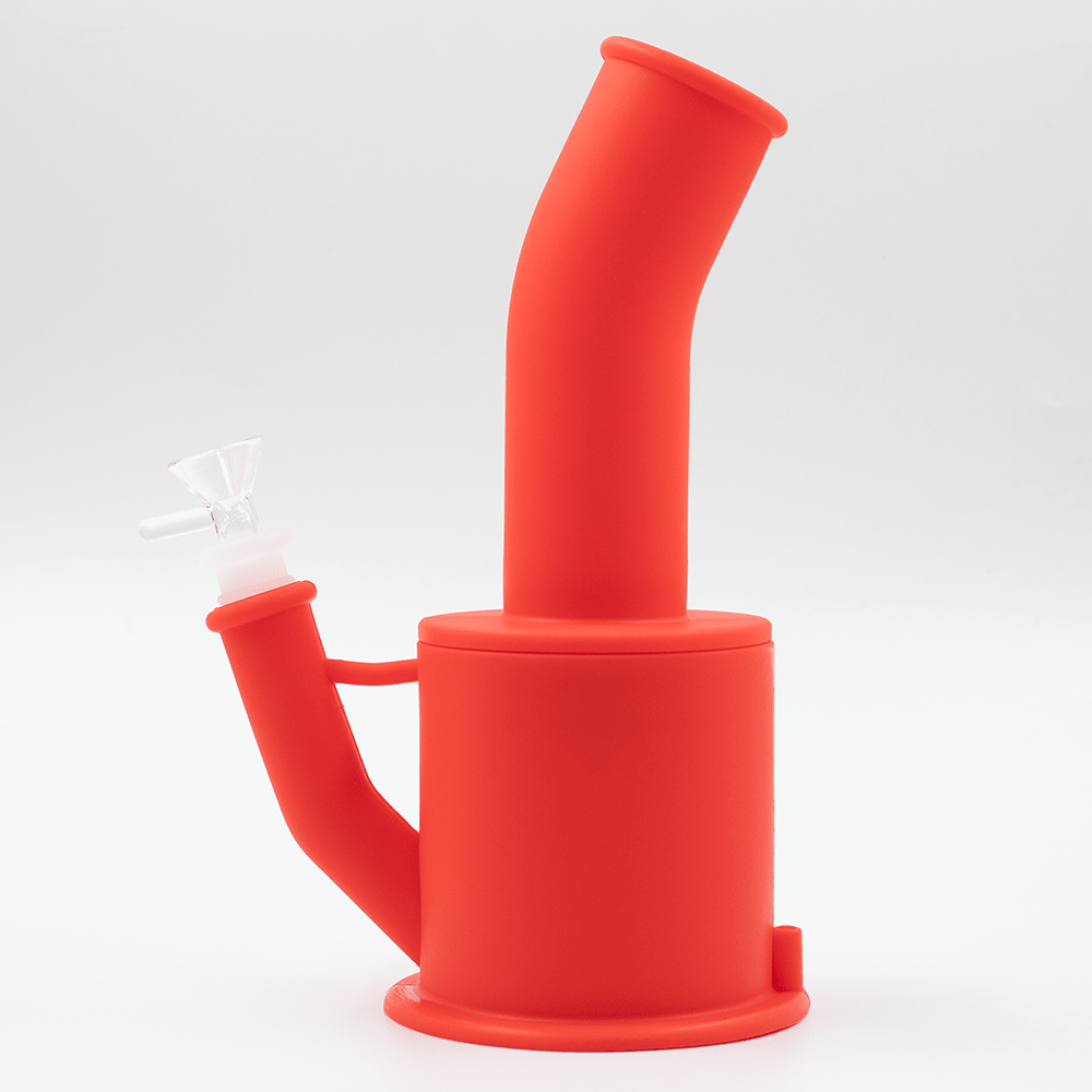 Bent Short Stack Silicone Bong Planet X