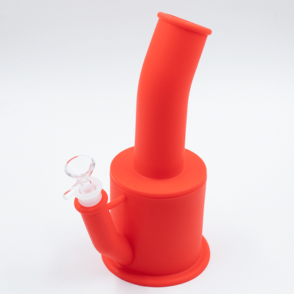 Bent Short Stack Silicone Bong Planet X