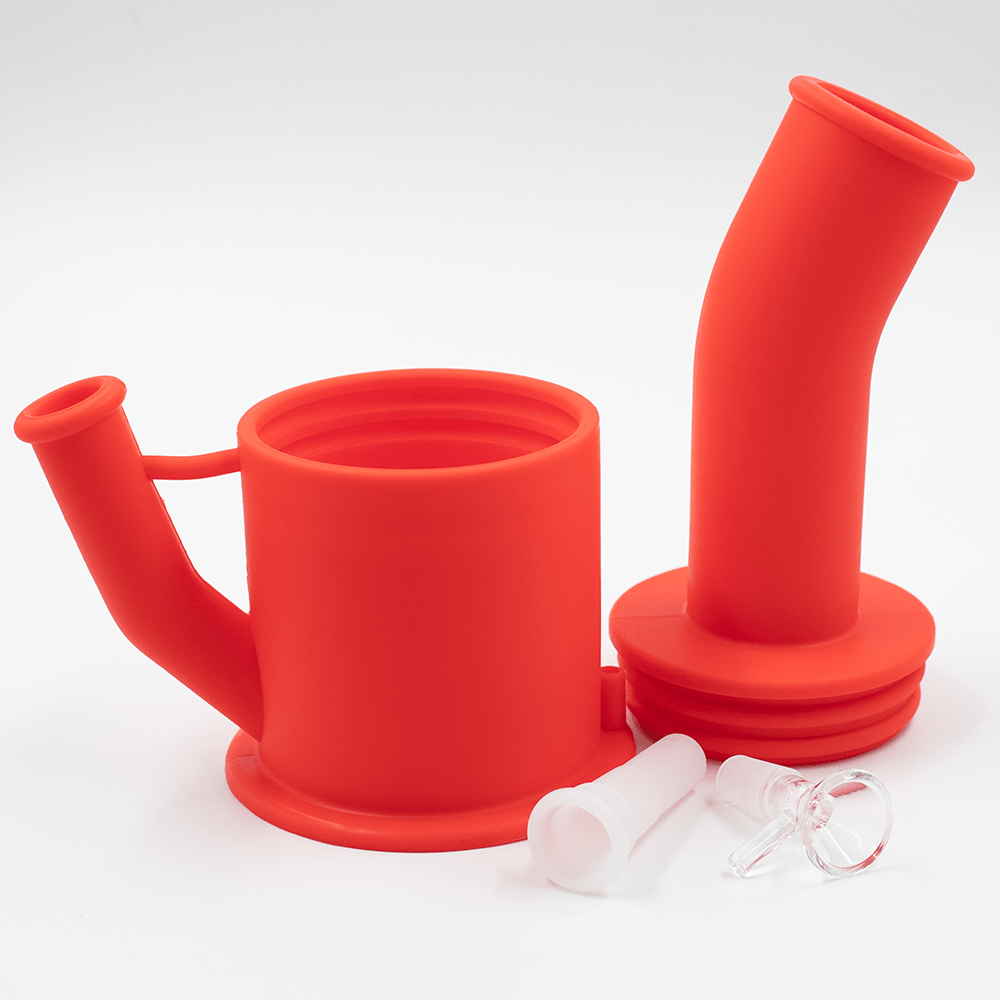Bent Short Stack Silicone Bong Planet X