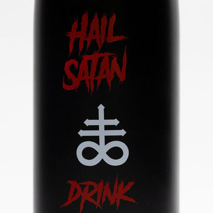 Hail Satan Water Bottle Wake 'n' Bake
