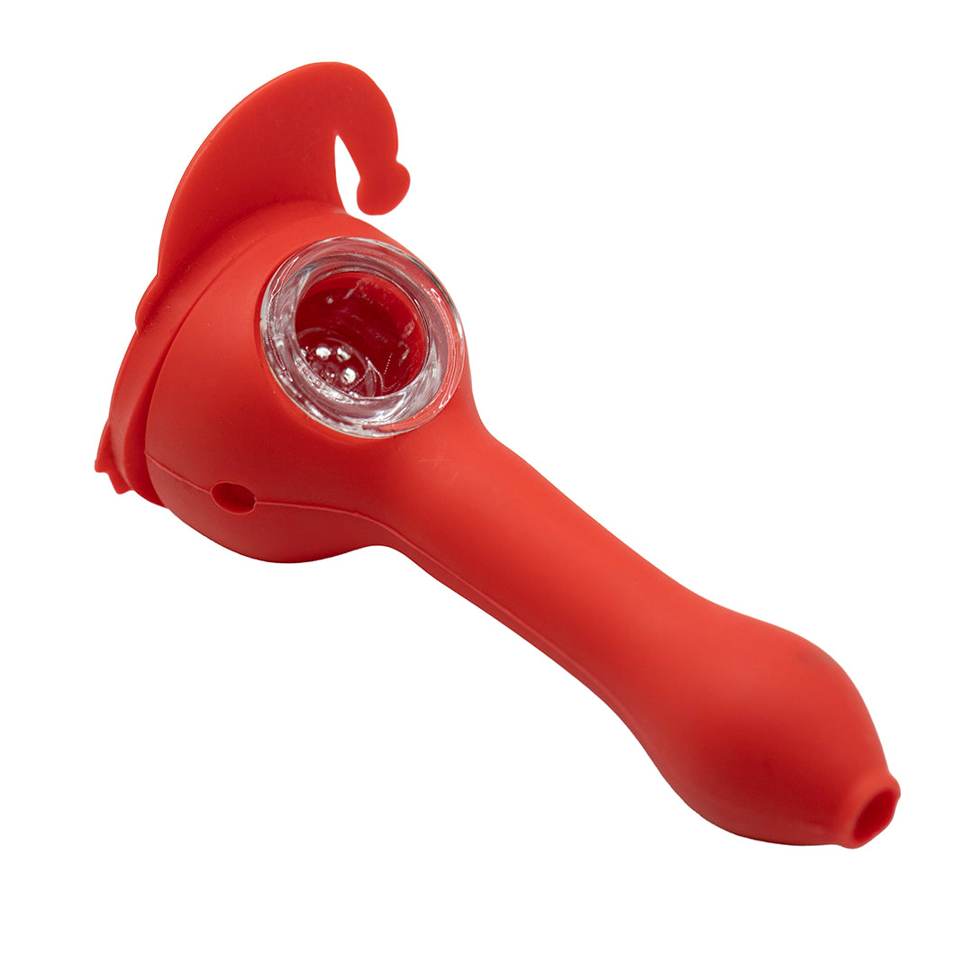 Silicone Pipe Set - Santa Head /w Christmas Tree Storage Jar
