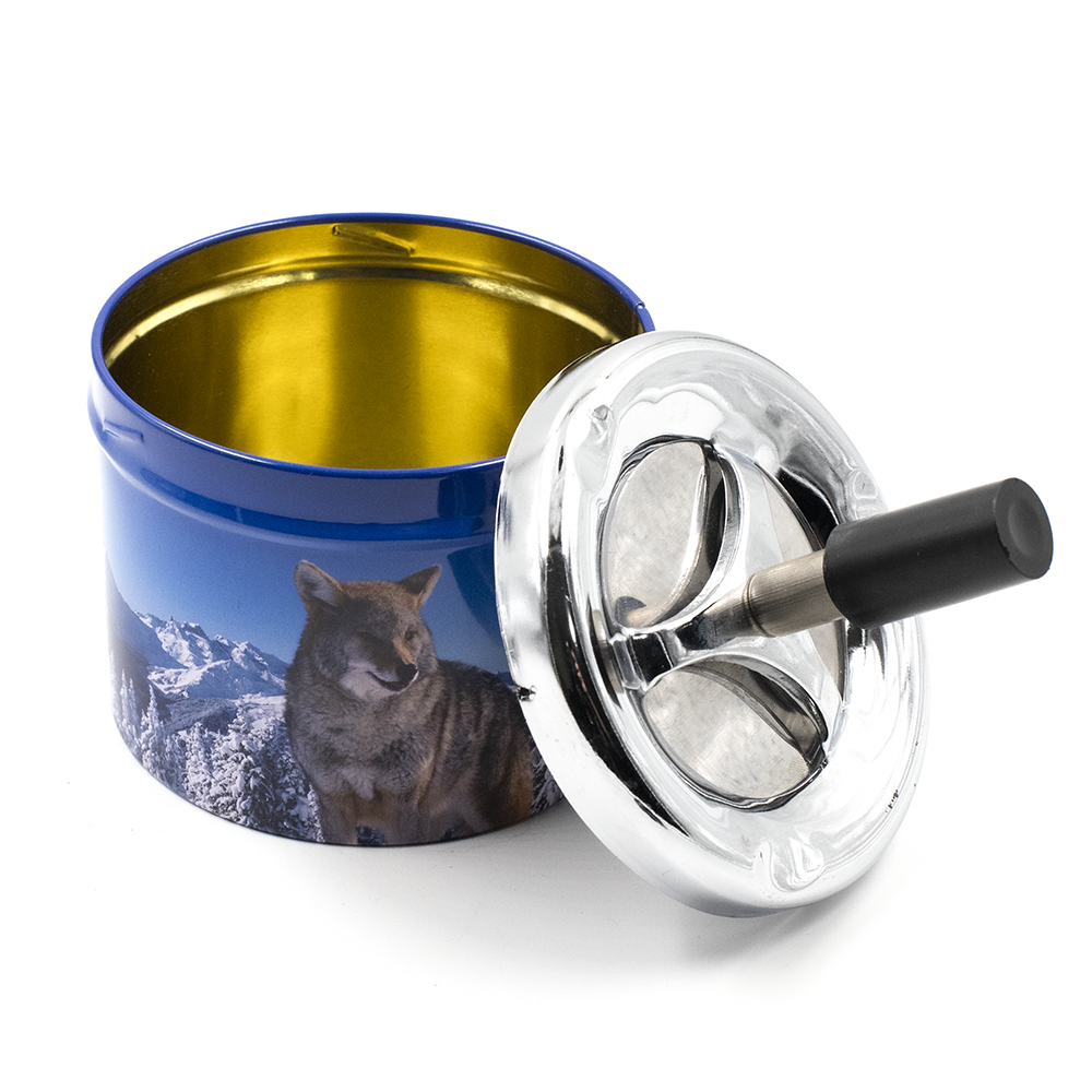 Wolf Spinning Ash Tray The Bong Shop