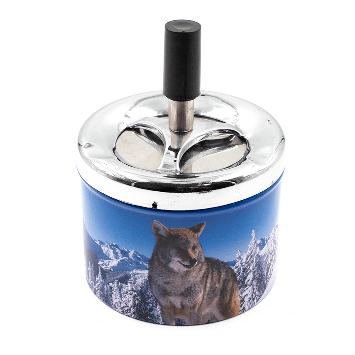 Wolf Spinning Ash Tray The Bong Shop