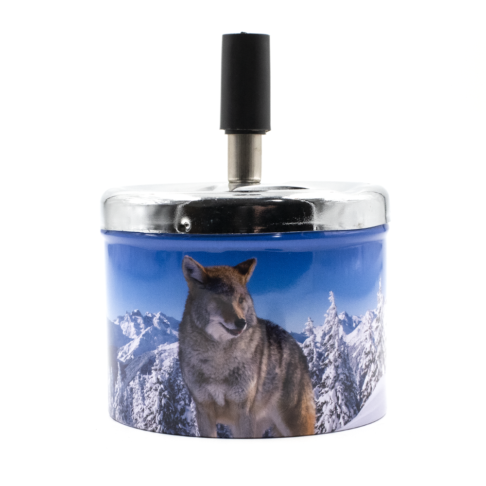 Wolf Spinning Ash Tray The Bong Shop
