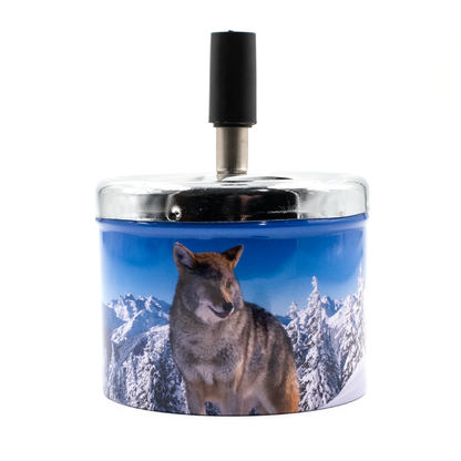 Wolf Spinning Ash Tray The Bong Shop