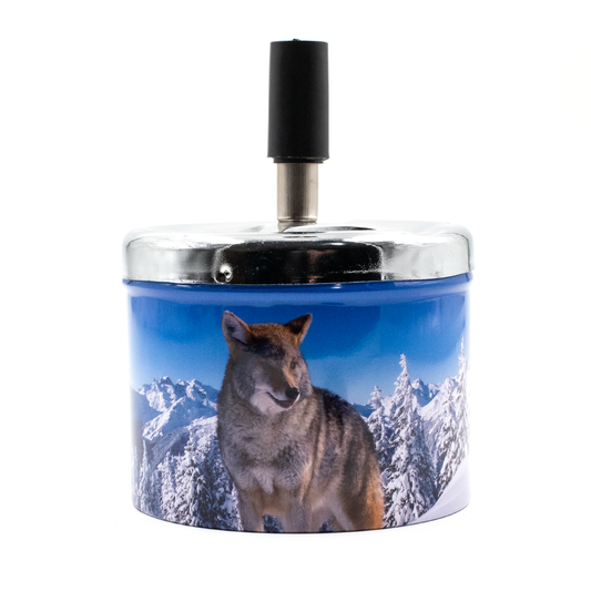 Wolf Spinning Ash Tray The Bong Shop