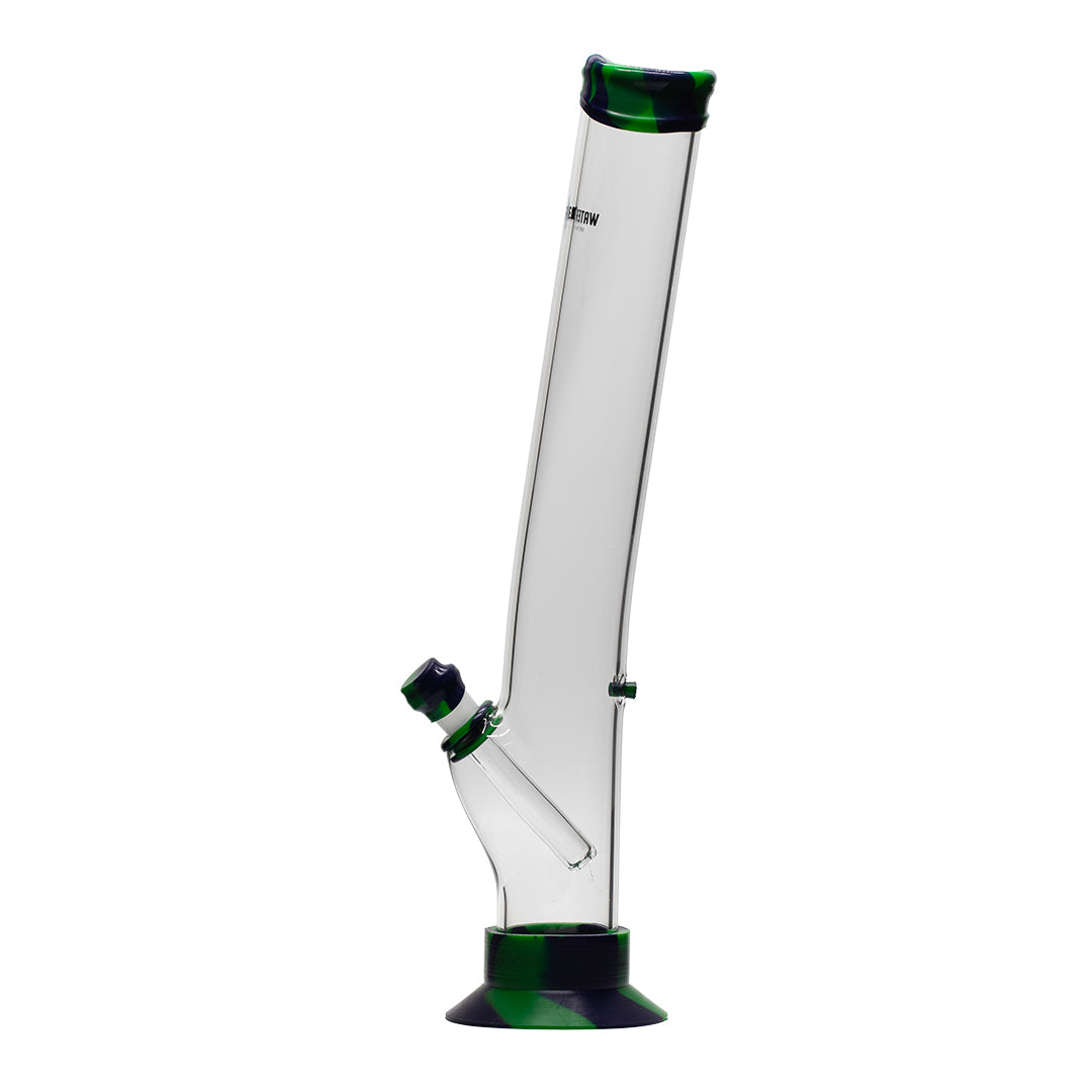 Waterfall Night Klub Large Highbrid Series Glass Bong - Green/Blue