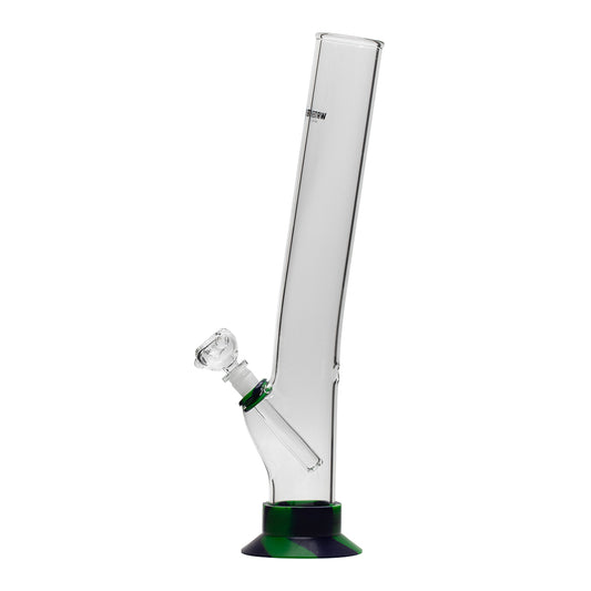 Waterfall Night Klub Large Highbrid Series Glass Bong - Green/Blue