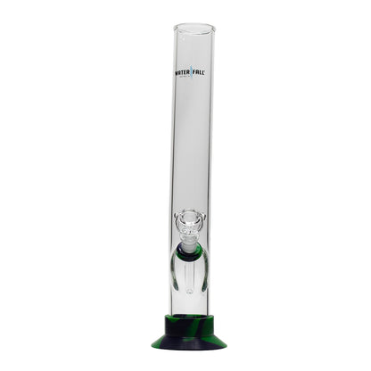 Waterfall Night Klub Large Highbrid Series Glass Bong - Green/Blue