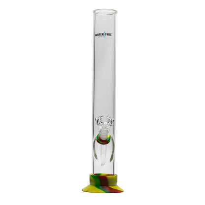 Waterfall Night Klub Large Highbrid Series Glass Bong - Rasta
