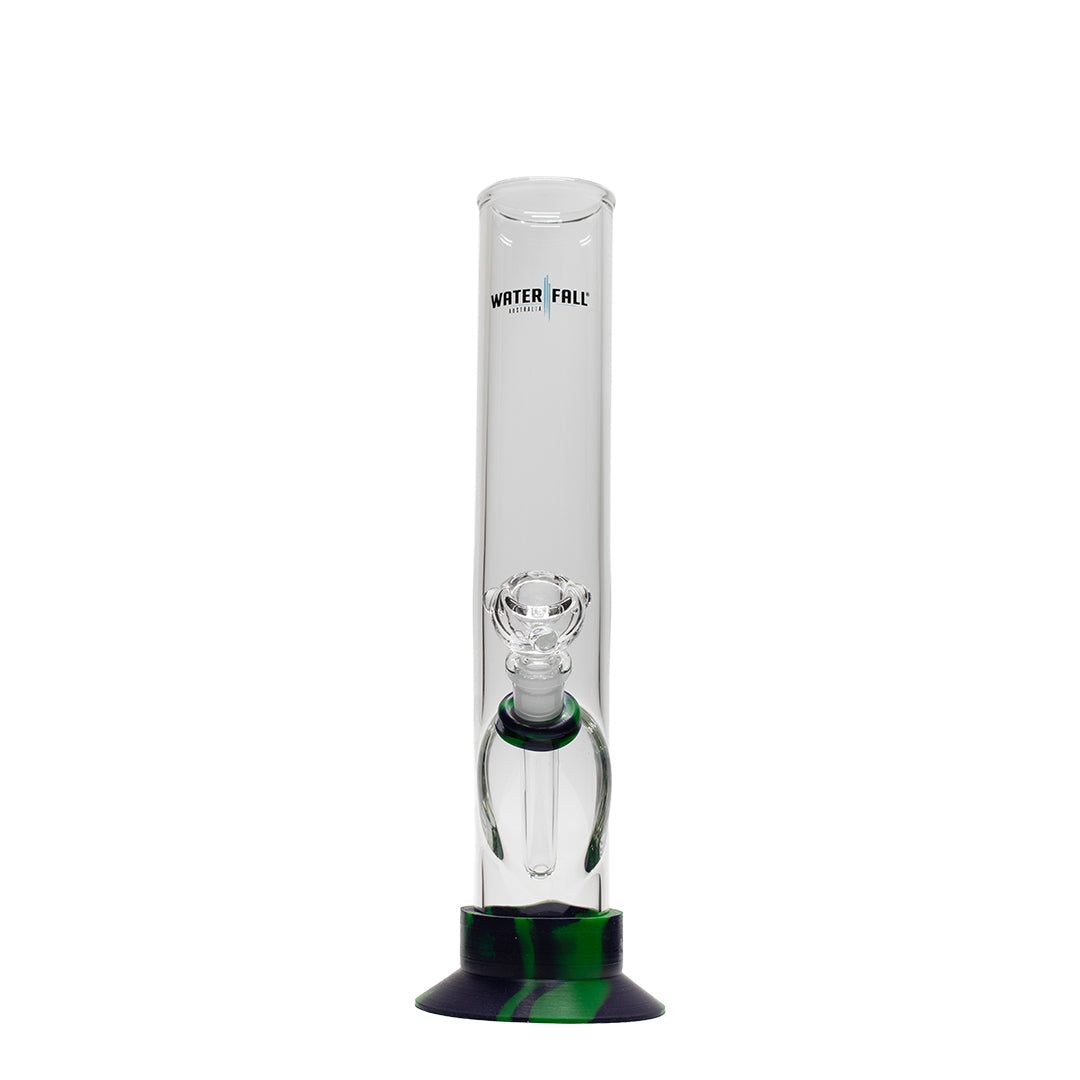 Waterfall Night Klub Small Highbrid Series Glass Bong Green/Blue