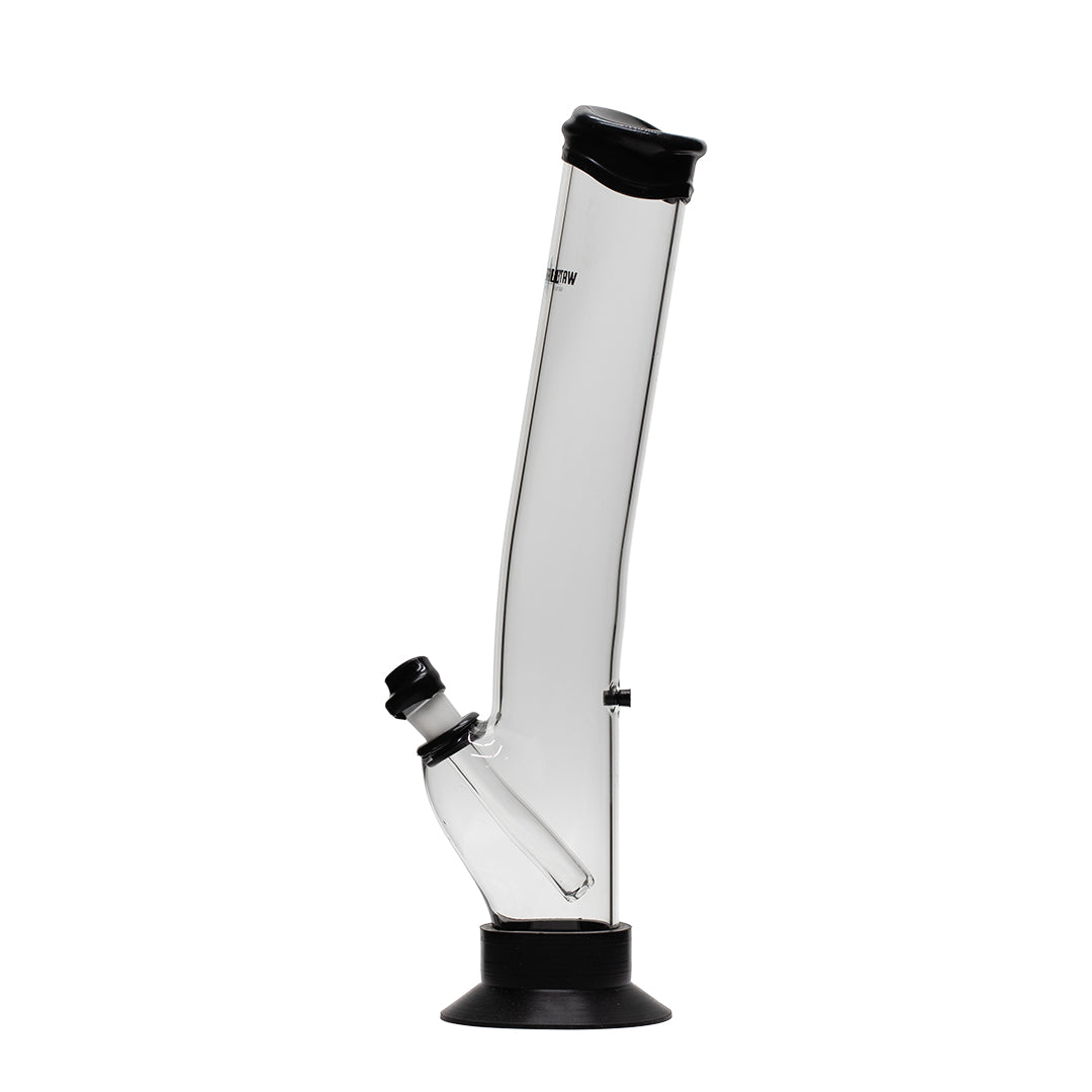 Waterfall Night Klub Medium Highbrid Series Glass Bong - Black