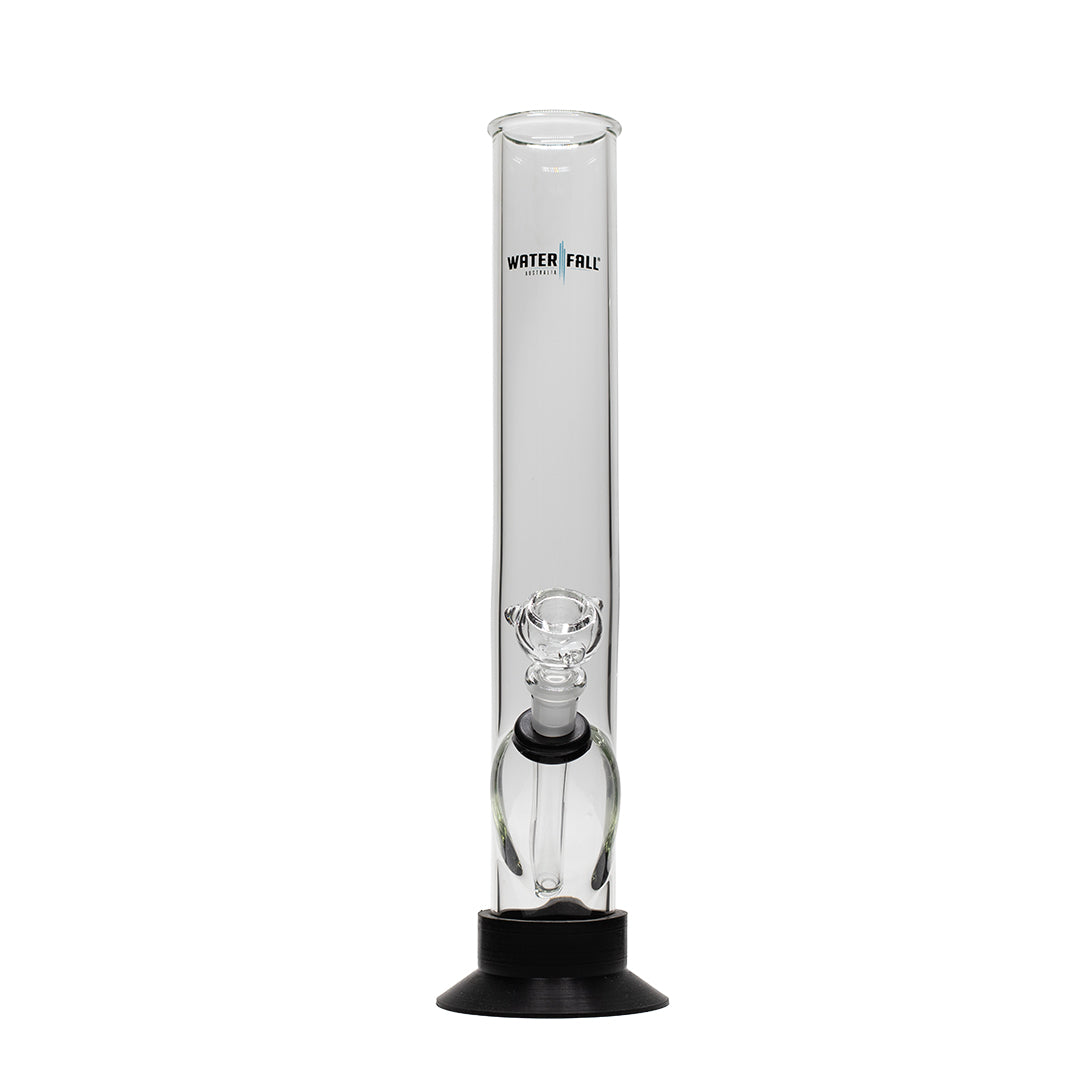 Waterfall Night Klub Medium Highbrid Series Glass Bong - Black