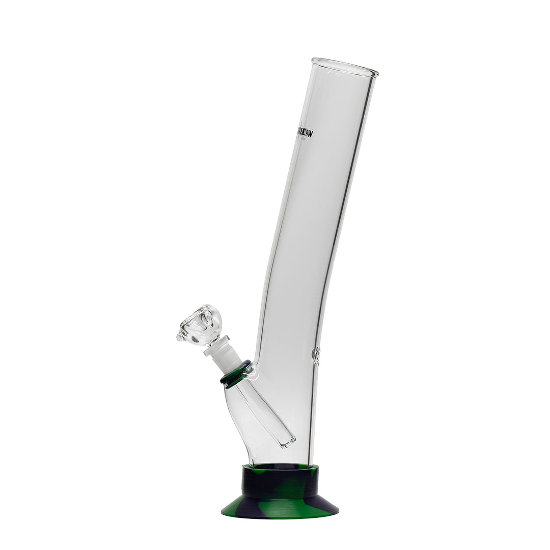 Waterfall Night Klub Medium Highbrid Series Glass Bong - Green/Blue