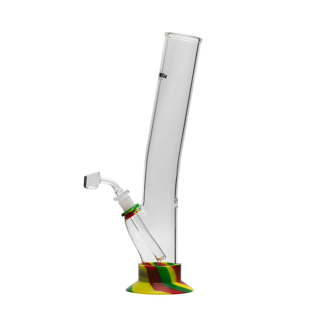 Waterfall Night Klub Medium Highbrid Series Glass Bong - Rasta