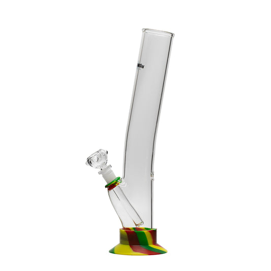 Waterfall Night Klub Medium Highbrid Series Glass Bong - Rasta