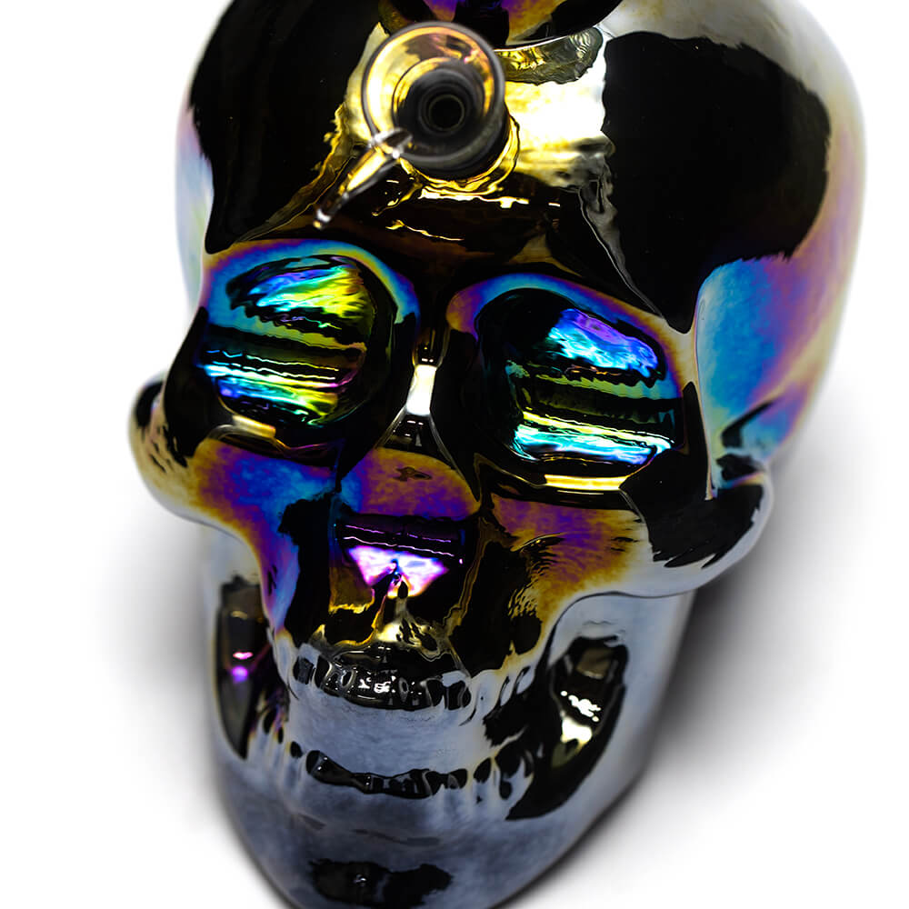 Planet X Death Skull Glass Bong Planet X