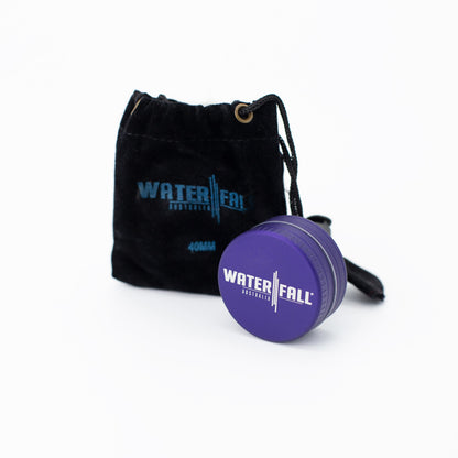 Two-Part Aluminium Grinder - Matte Black (40mm) Waterfall
